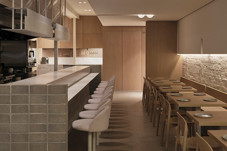 Master Oak panels in restaurant in Toronto